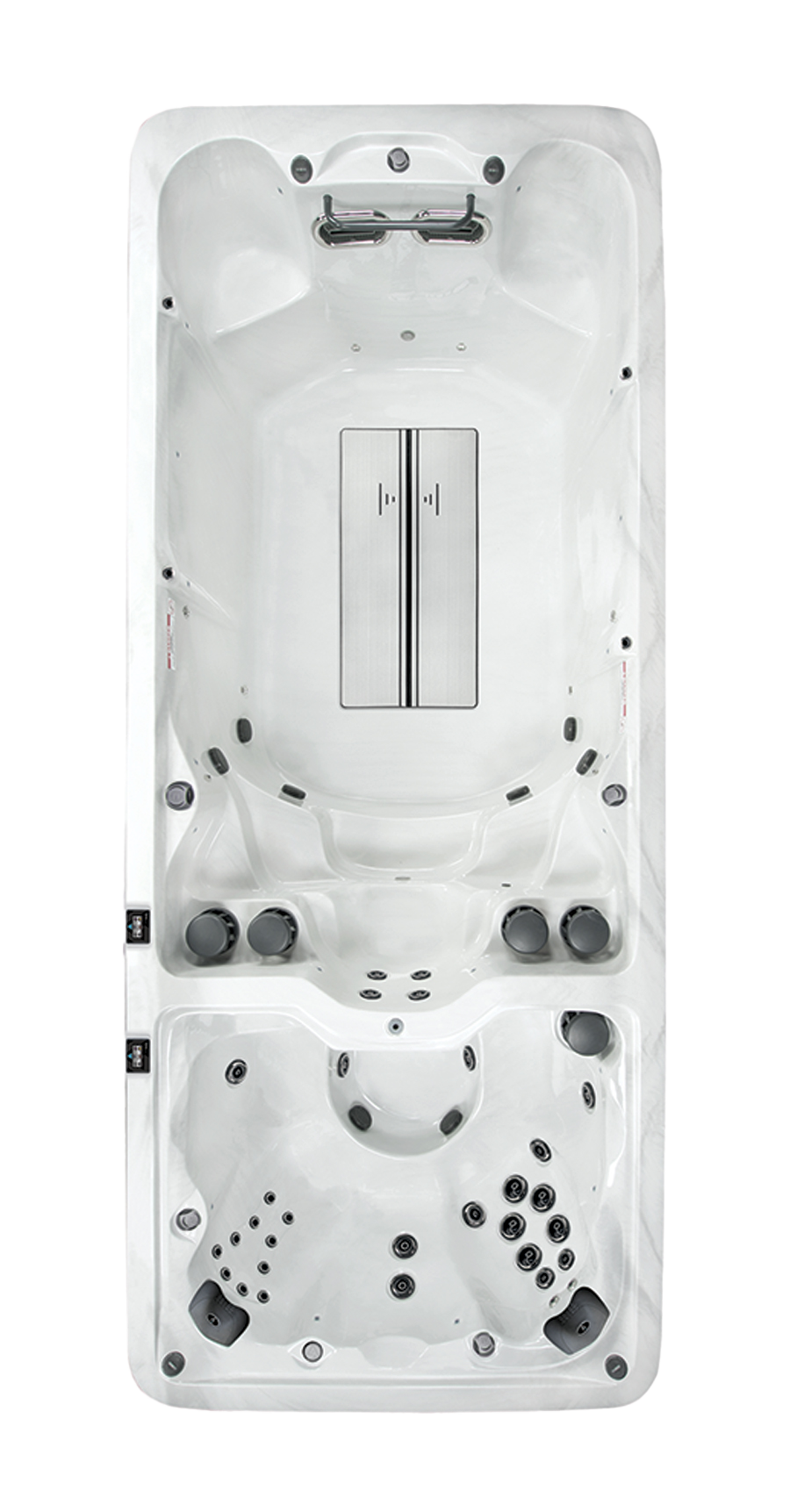 Vita Spas VM8: 18 Foot All in One 8 Seat Swim Spa Hot Tub Combination overhead image